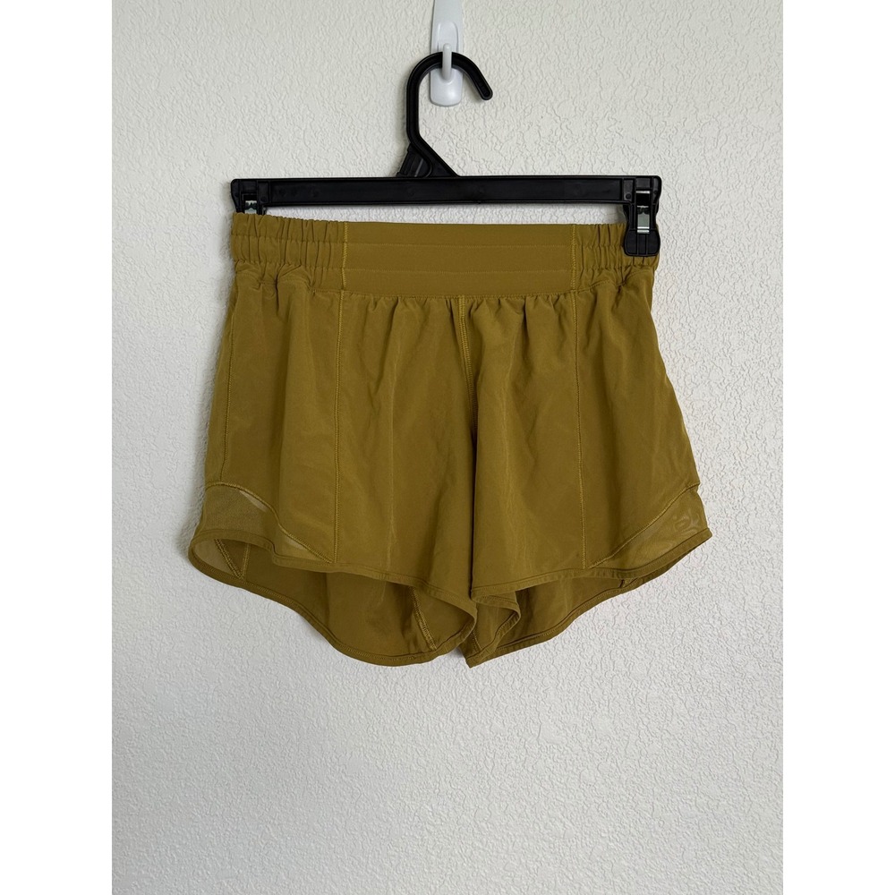 Lululemon Hotty Hot Short II *Long 4" Golden Lime